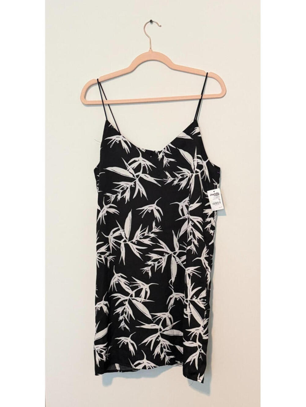 Charlotte Russe Black a& White Slip Dress Size Medium